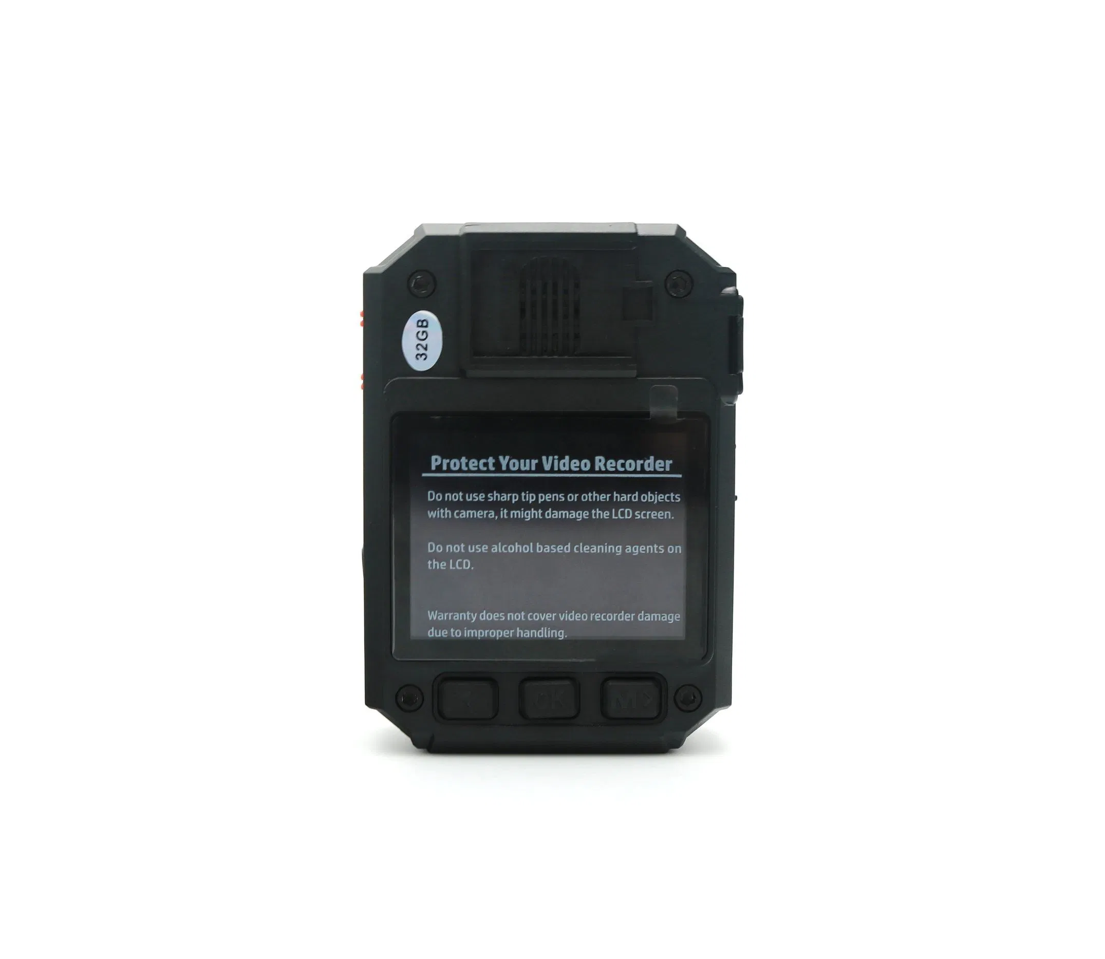 Secure Wearable Cam AES256 GPS 2688×1512 Resolution IP68