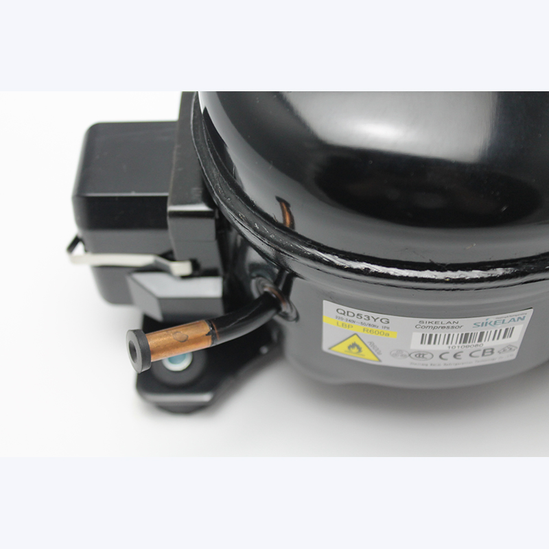 Refrigerator, Freezer Parts Compressor L Series Model Qd53yg, R600A Gas, Lbp, 220V
