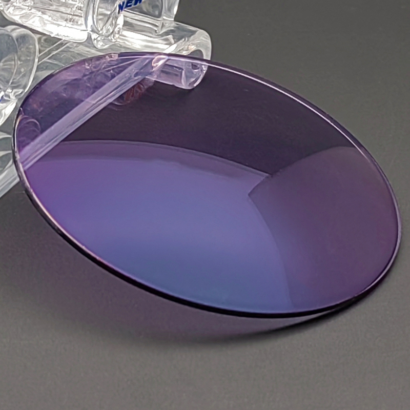 1.60 Mr-8 Finished Colorful Sunfilter Photo Purple Ar Coating Optical Glasses Lens