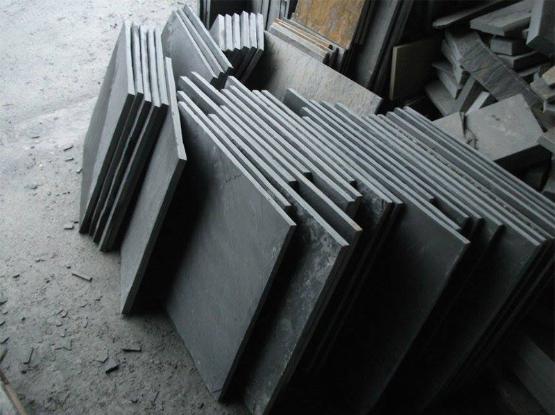 Natural Black Grey Green Tumbled Crazy Paver Roofing Shape Stone Ledge Stone Panel Slate