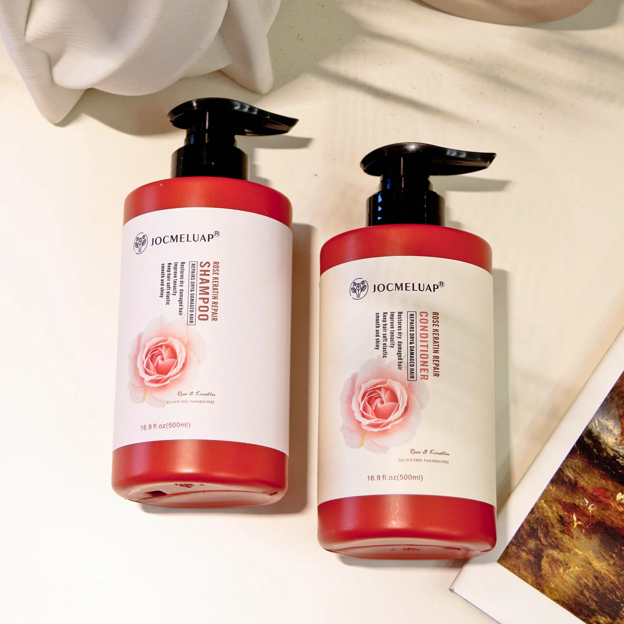 Natural Repairing Nourishing Hair Shampoo Conditioner Natural Keratin Hair Conditioner Shampoo Set