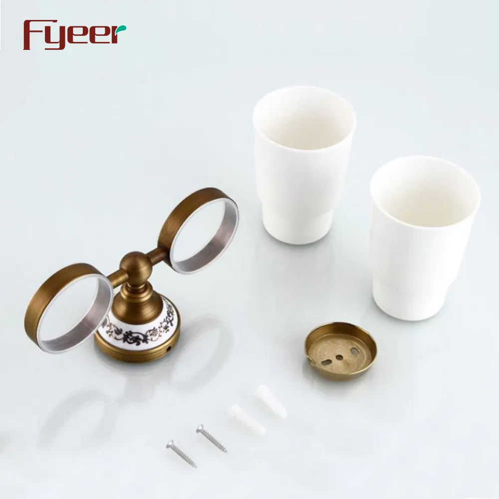 Держатель для стаканов Fyeer Antique Black, настенный