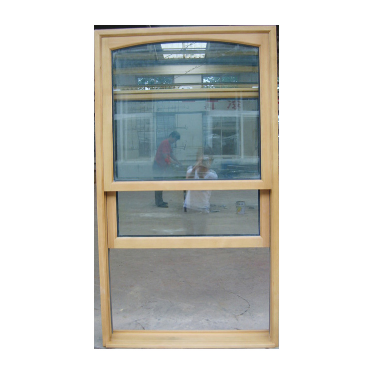  Best America Style Waterproof Soundproof Wooden Sash Wood Double Hung Windows