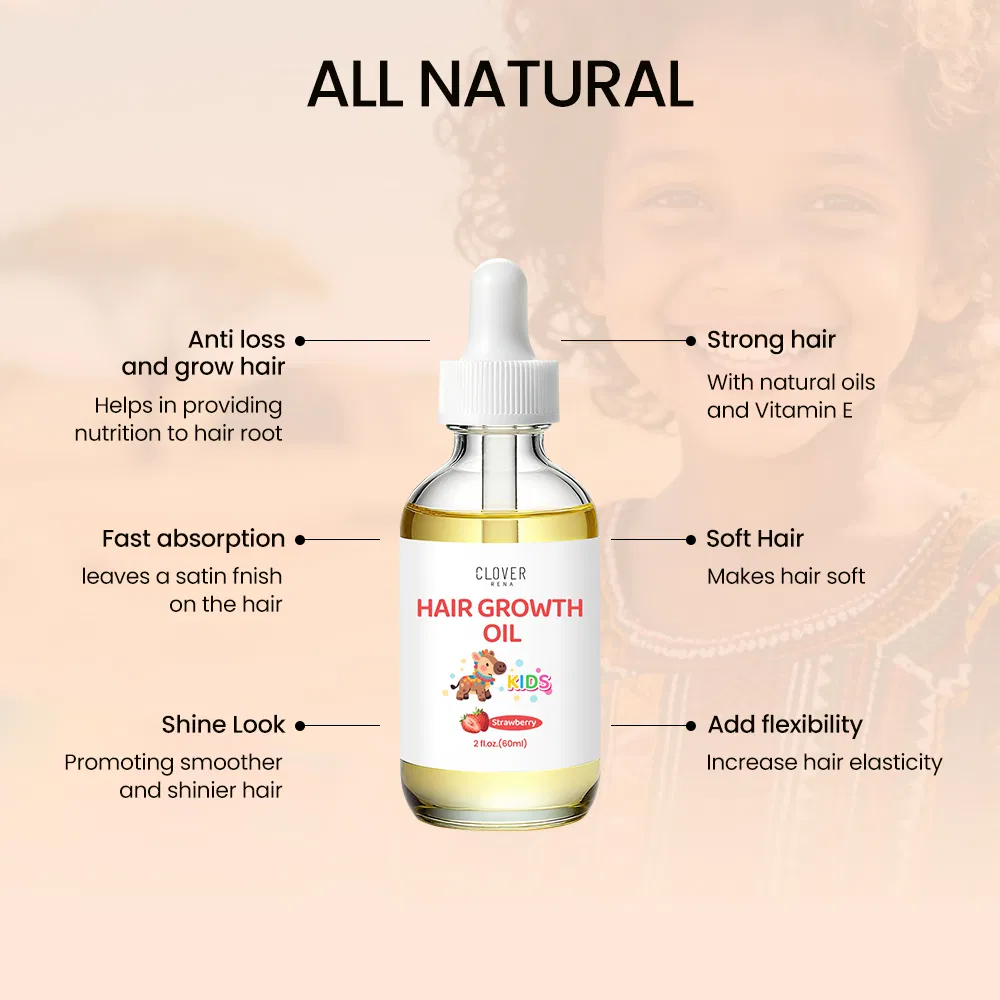 Free Soft and Silky Growth Kids Hair Oil for Hair-Loss Prevention