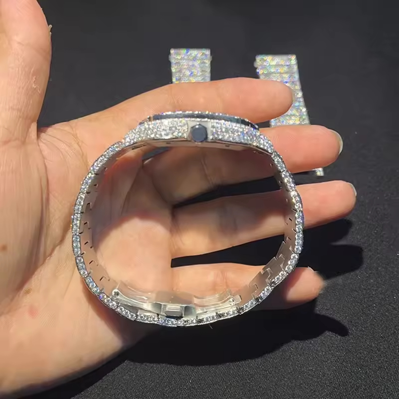 European and American Personality Diamond-Studded Star Hip-Hop Watch Fashion Trendy Men's Watch