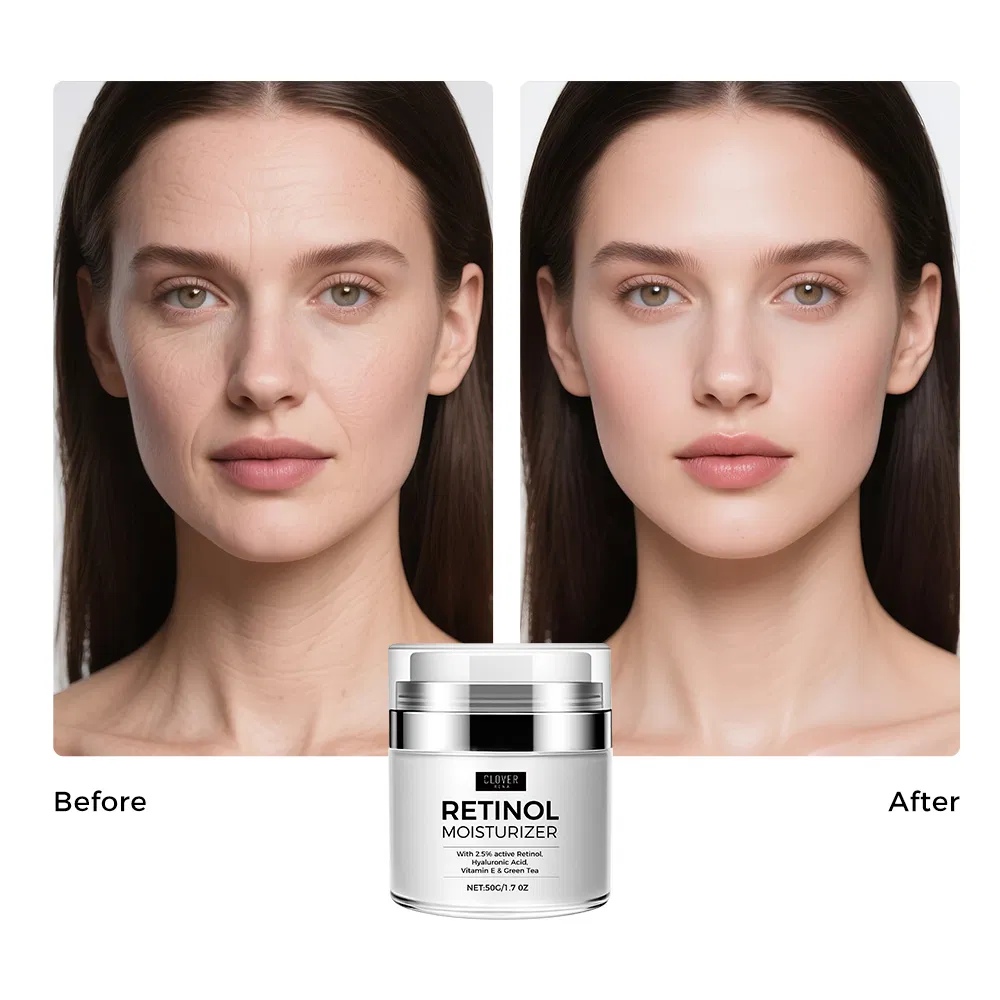 Private Label Retinol Gentle Repair Serum Face Cream Moisturizer & Lightening with Fine Lines Fading