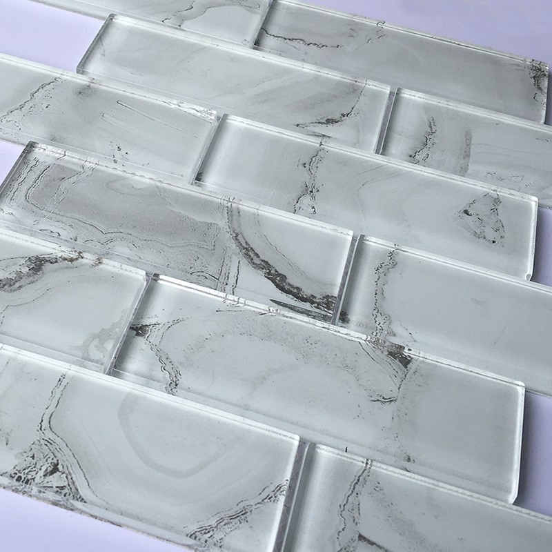 Стеклянная мозаика 30x30 см для кухни и ванной