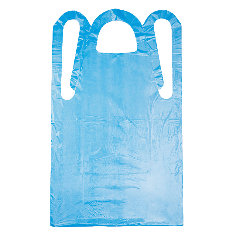 Blue Yellow White Pink Colorful Disposable Plastic CPE LDPE HDPE PE Apron