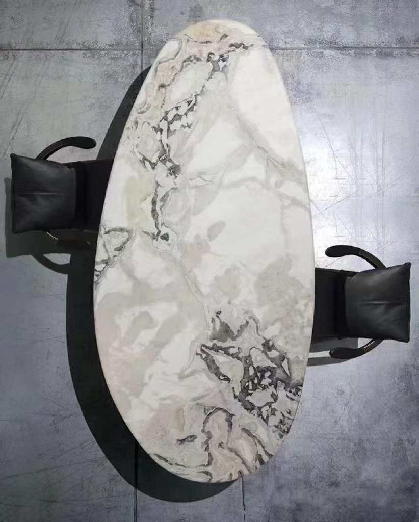 2024 White Marble Oyster Ehite Big Size Luxury for Project