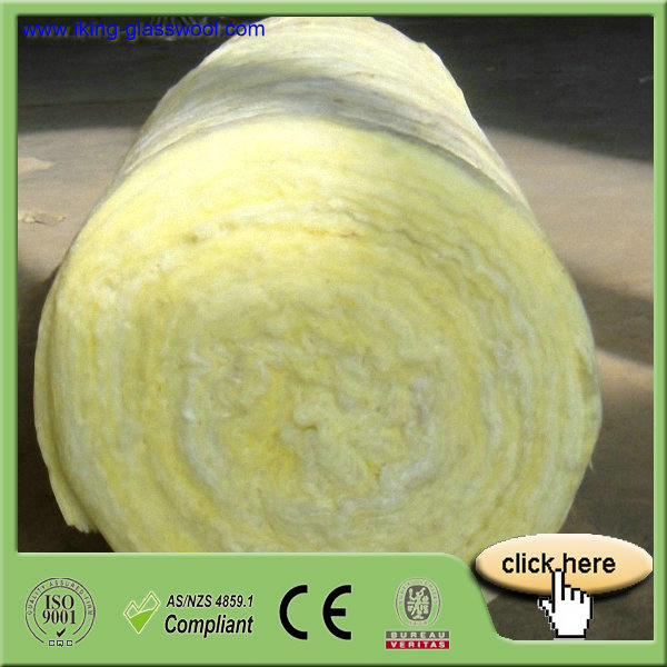 Isoking Formaldehyde-Free Glass Wool Insulation R11 / R13 / R19 / R21 Eco-Friendly Thermal Acoustic Insulation Material