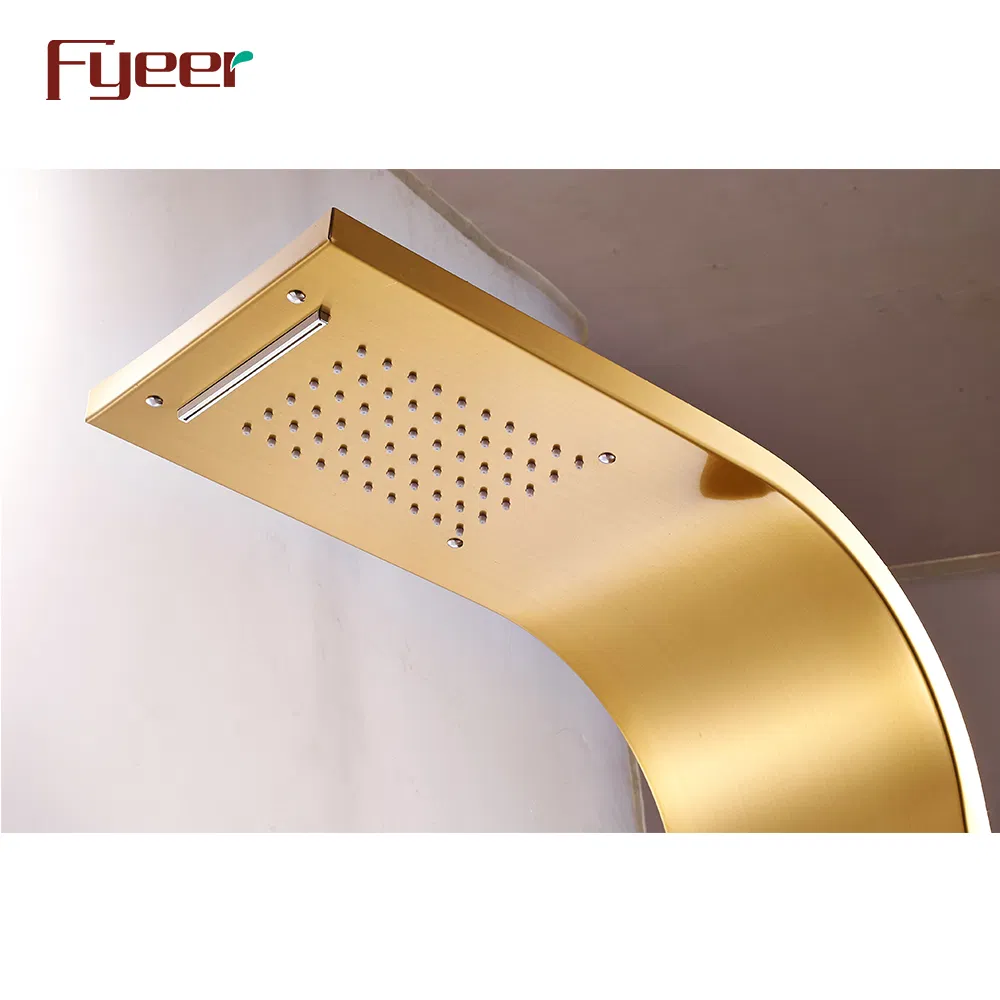 High Quality Stainless Steel Bathroom Golden Shower Panel