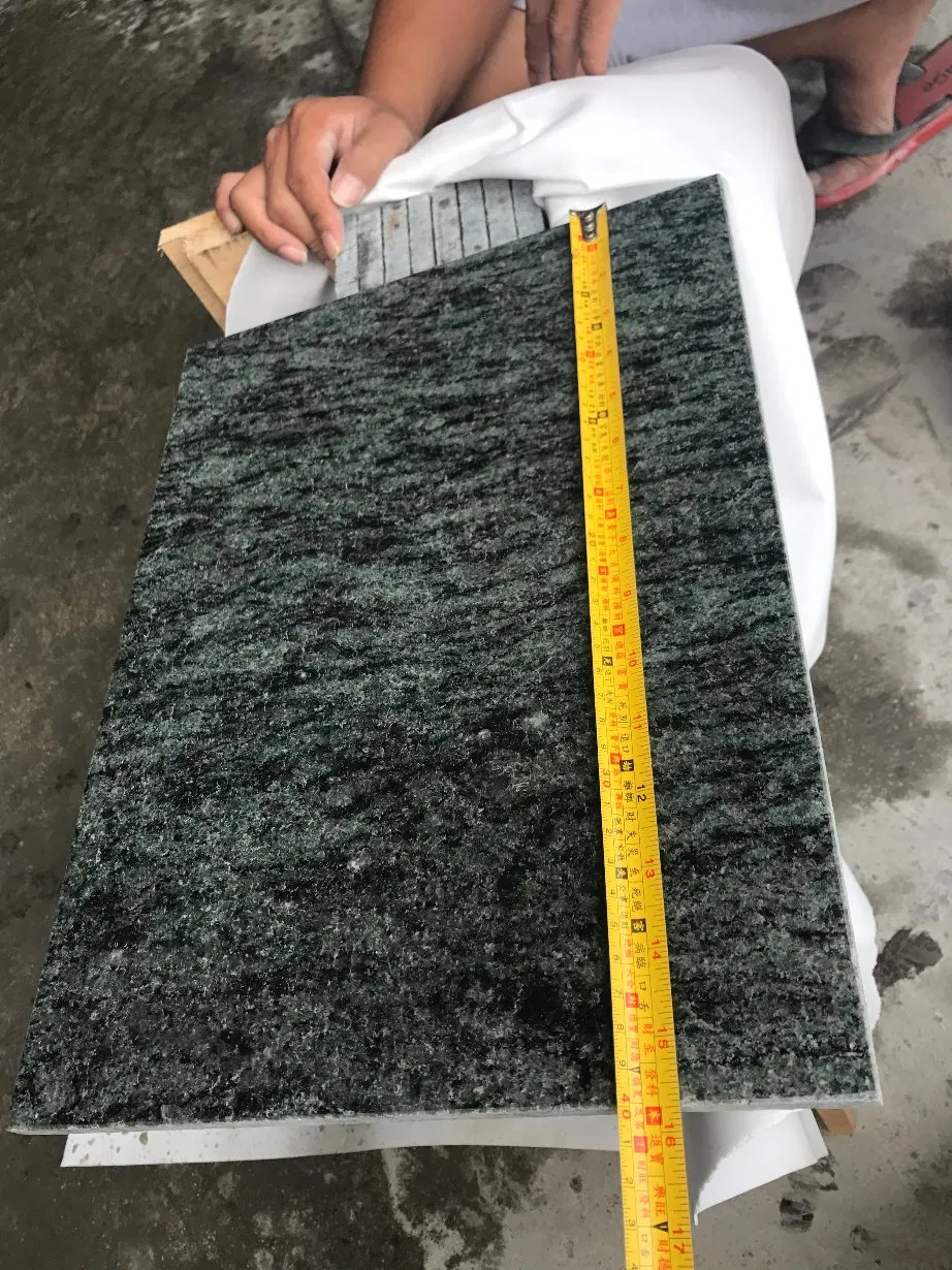 Polished Olive Green Granite Tile for Wall and Flooring