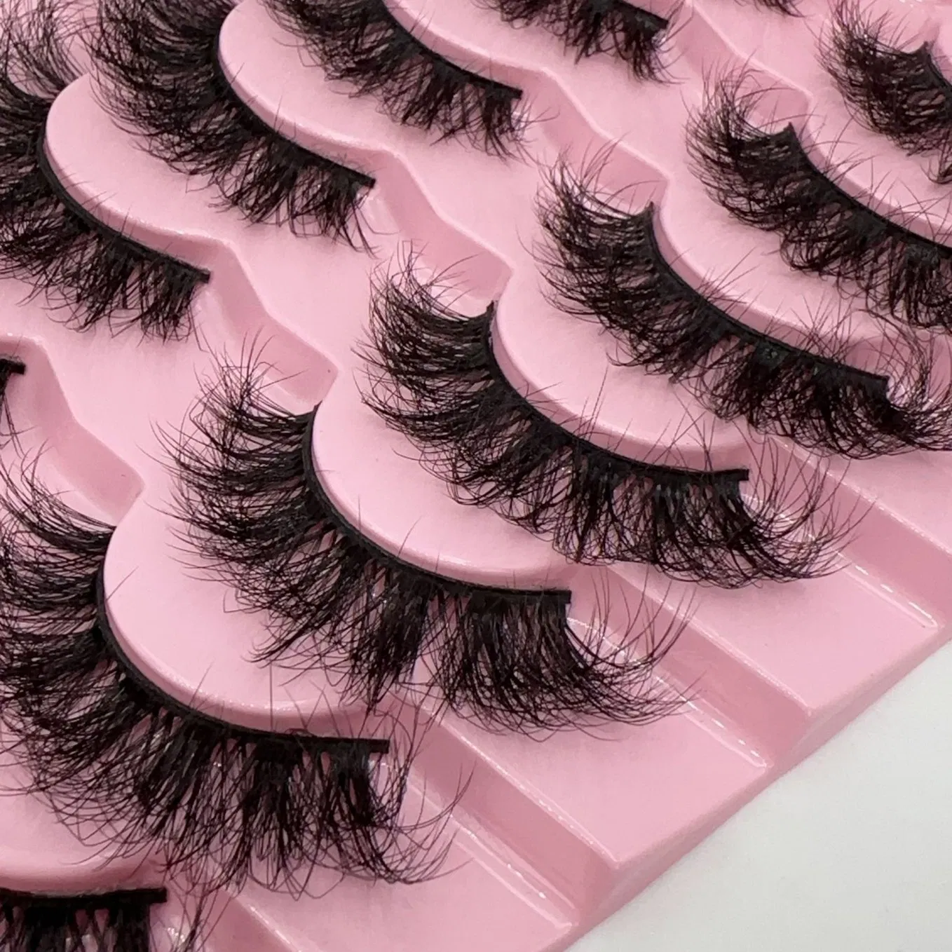 Private Label New Eyelashes 3D Mink Eyelash 8 Pairs Wholesale Price