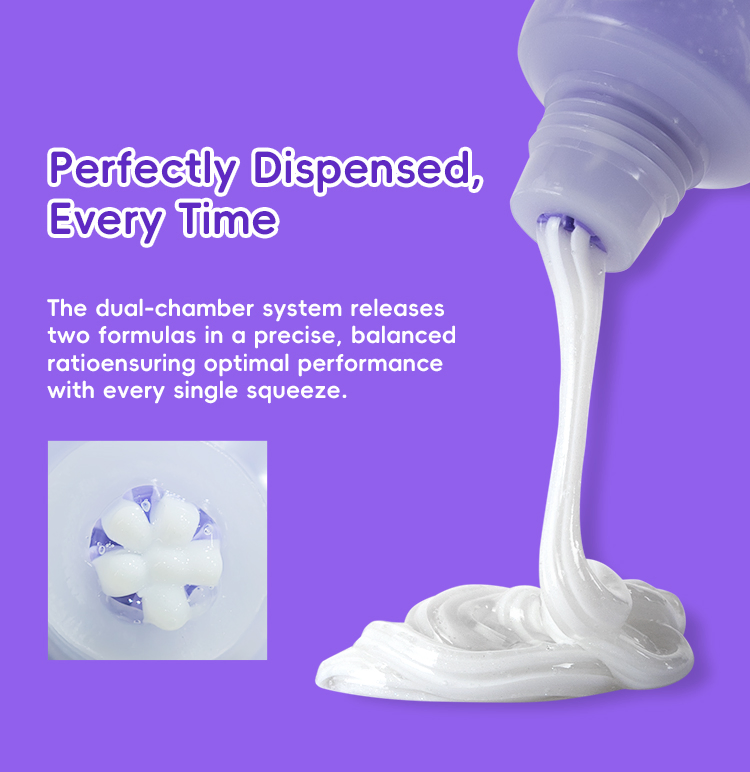 2 in 1 Double Tube 6% HP Whitening Toothpaste