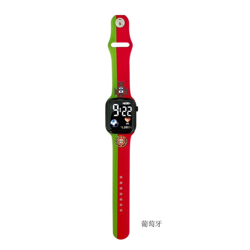 Silicone Flag Team LED Watch for The Fifa World Cup