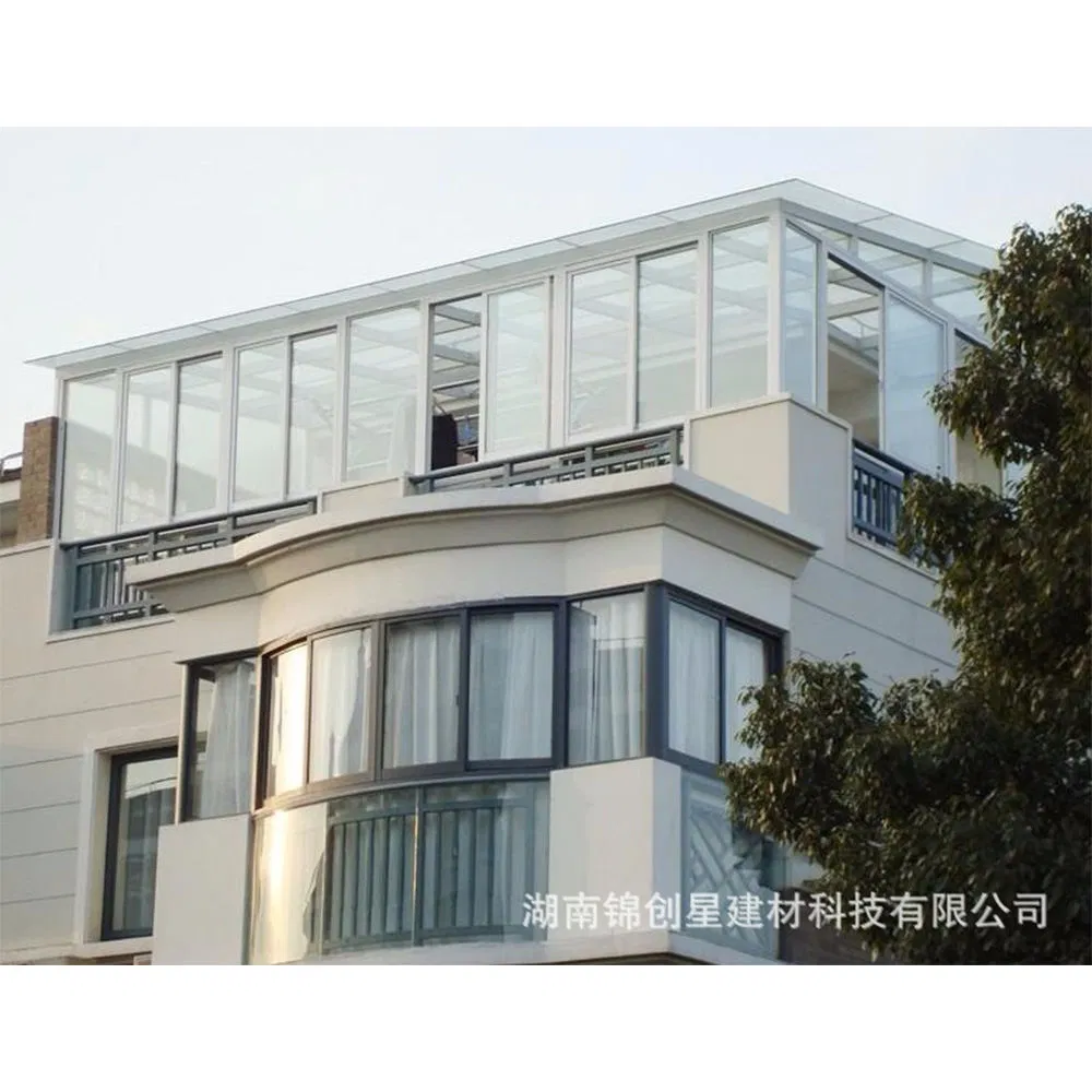 Factory Direct Supplier Customized Free Standing Aluminium Glass Sunroom Glass House Outdoor
