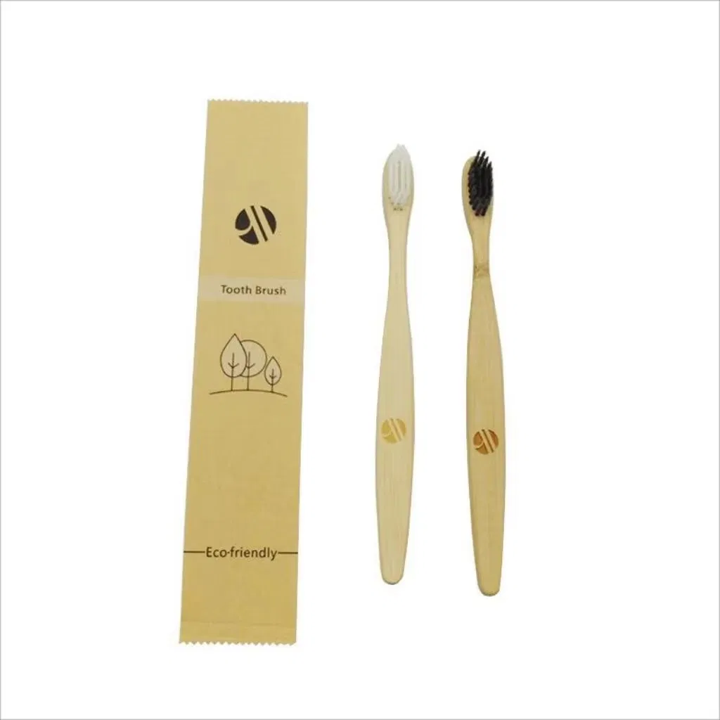 OEM Eco-Friendly Nylon Soft Bristle Bamboo Toothbrush Biodegradable