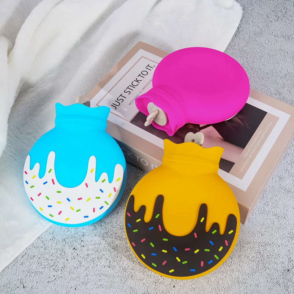 Silicone Microwave Heating Bottle Hot Water Bag with Cover