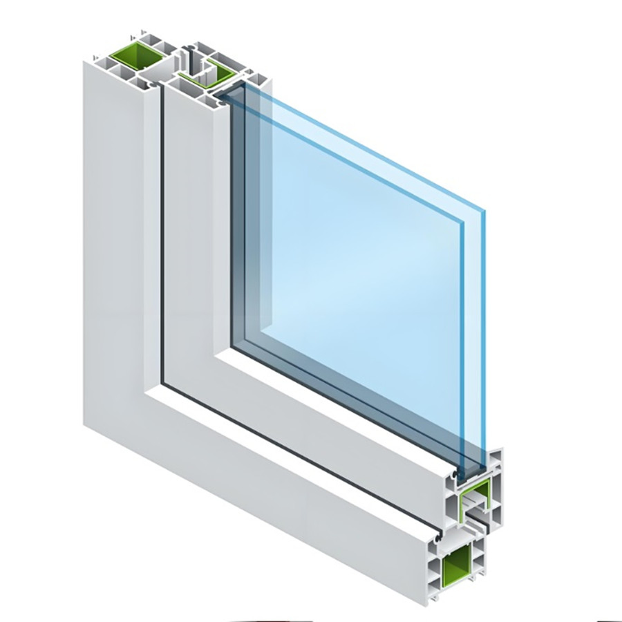 Elegant Double Leaf UPVC Casement Door with Low-E Glass