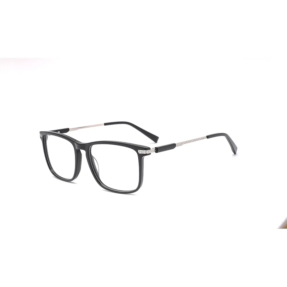 Sleek Fluid Dynamics Acetate Optical Frames with Liquid Resin Suspension Temples