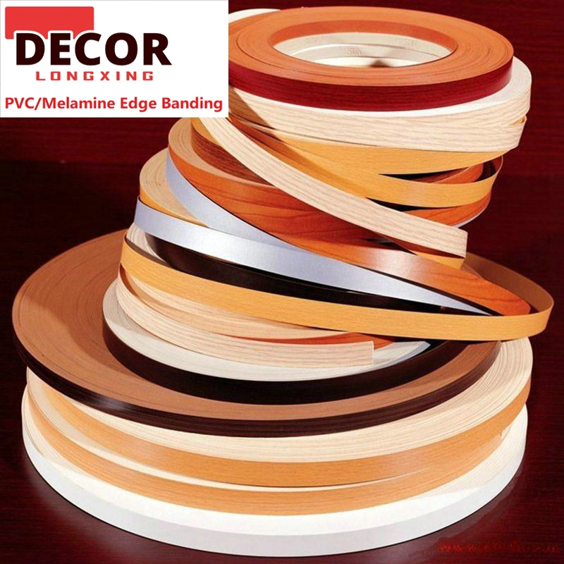 Tapacantos Melamine Board 18mm Hot Selling White Blanco Textured Furniture Edging Trim PVC Edge Banding Tape