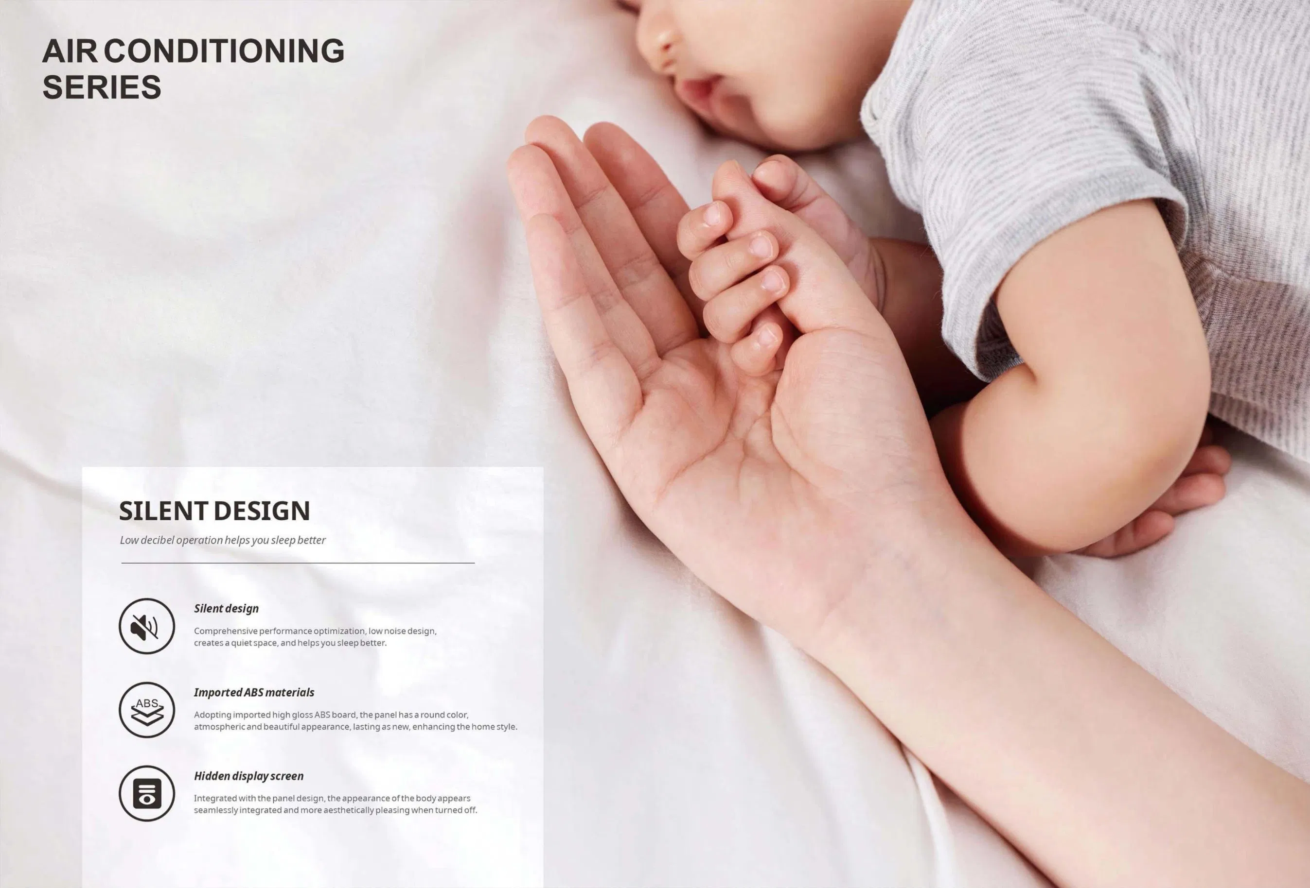 Кондиционер ZERO 9000-24000 BTU, настенный, охлаждение