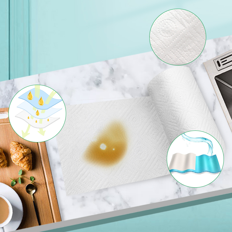 Popular Kitchen Paper Good Oil Absorption Soft Kitchen Cleaning Wipes