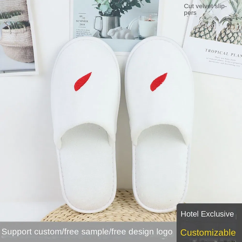 Одноразовые тапочки для отеля с мягкой противоскользящей подошвой