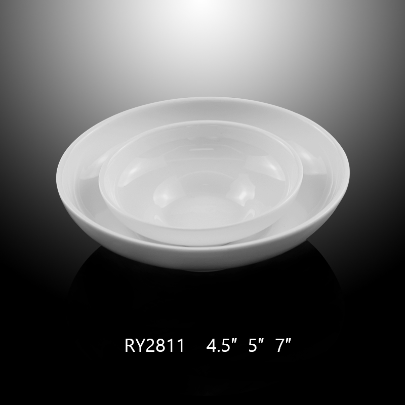 Chaozhou Factory Ceramic Round Salad Bowls for Sale