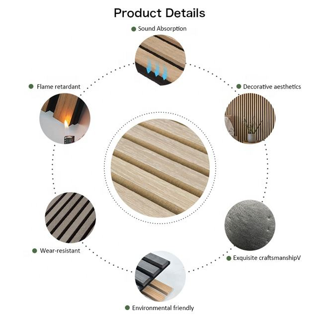 Noise Reducing Decoration Pet Polyester Acoustic Wall Panels