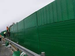 Sound Barrier Railway Highway Noise Protection Wall Galvanized Aluminium Sheet Noise Barrier