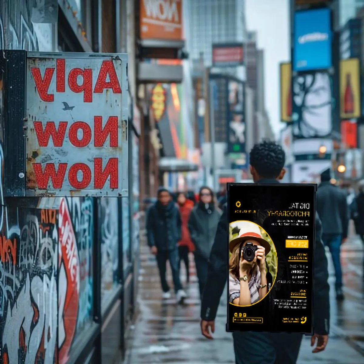 High-Definition Advertising Display Matched Mobile Promo Signage and Outdoor Media Display Wide Angle Visual Coverage Billboard