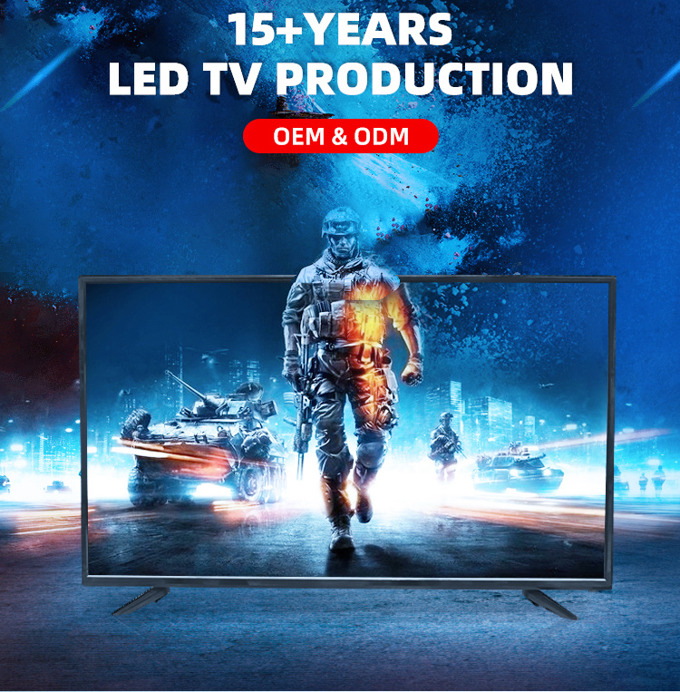 32inch Best Selling Model Television Black Color with DVB T2/S2 TV