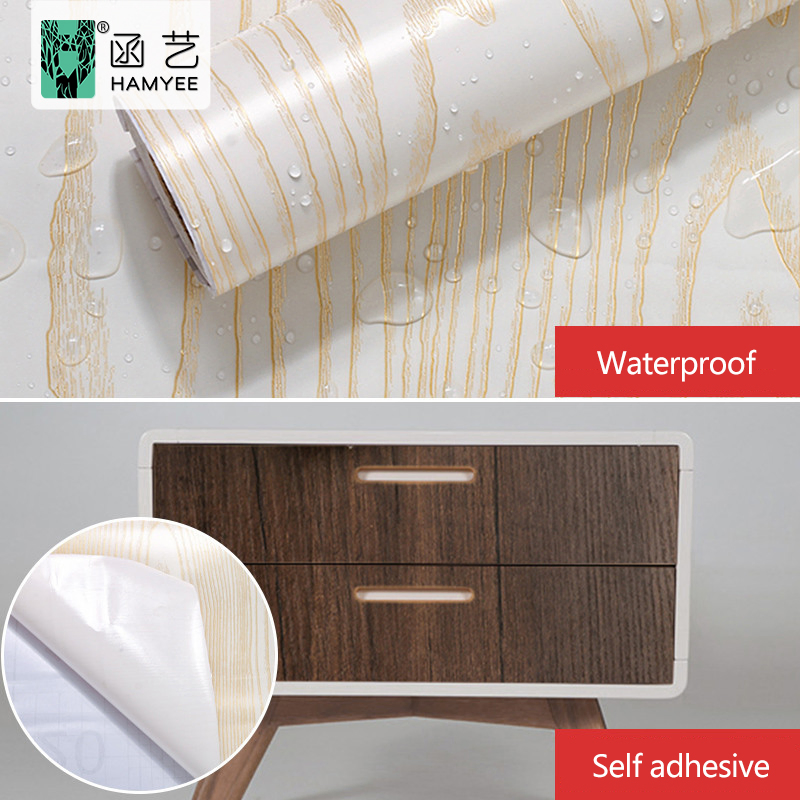 Self Adhesive PVC Cabinet Furniture Wallpaper for Wooden Furniture