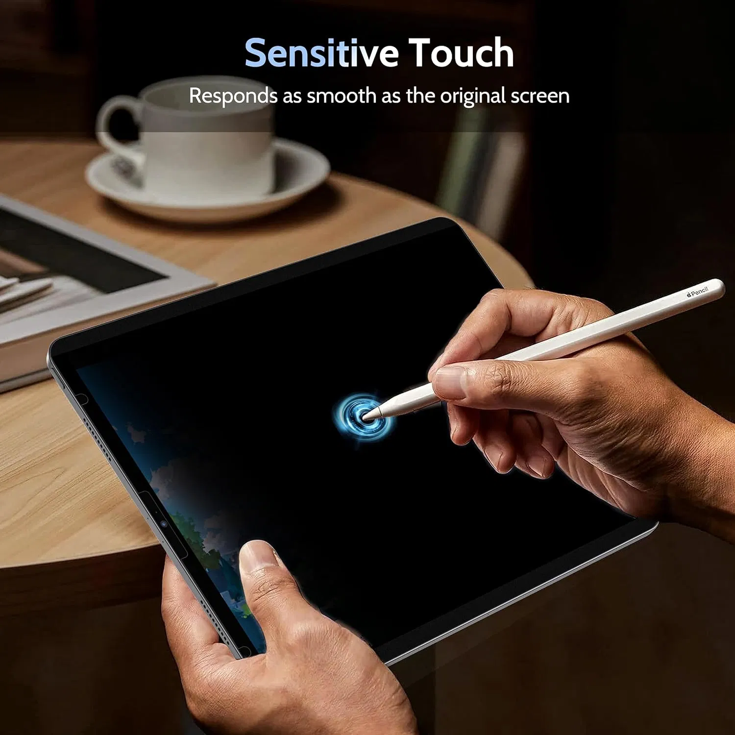 Wholesale 9h Hardness Privacy/Anti-Spy/Anti-Peep Tempered Glass Screen Protector for Apple Air 11 (2024) / 11-Inch (M2) Anti-Fingerprint Protector