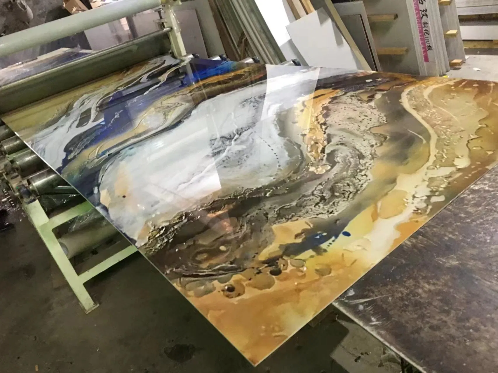 1220*2440mm 3D PVC Waterproof Marble Sheet PVC UV Marble Sheet Wall Panel Marble PVC Sheet