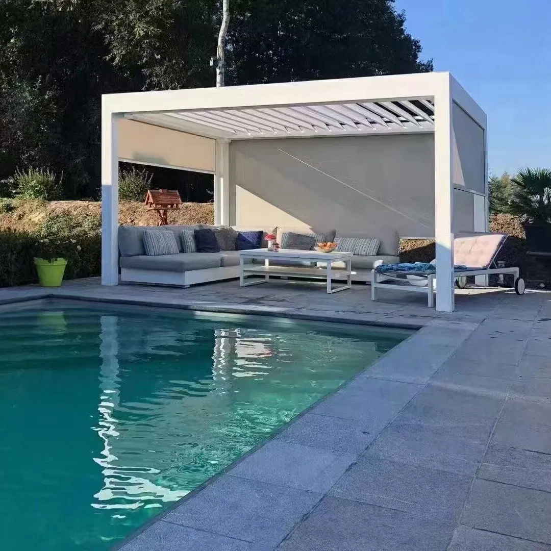 Terrace Patio Cover Aluminum Structure Reflective Lowe Glass Roof Pergola