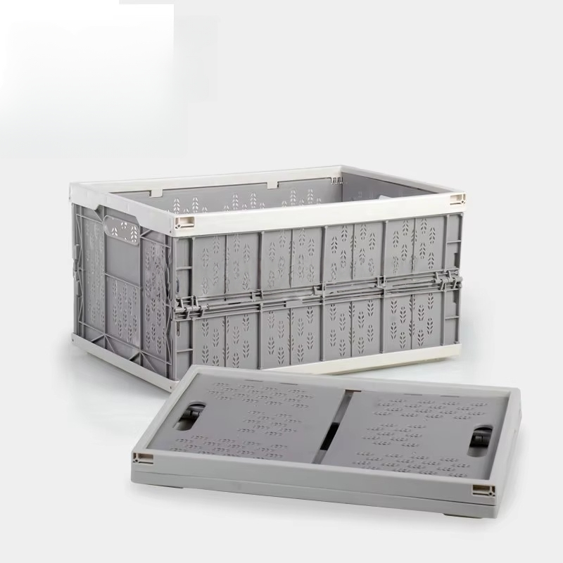 Vegetable Collapsible Storage Crate Folding Plastic Box