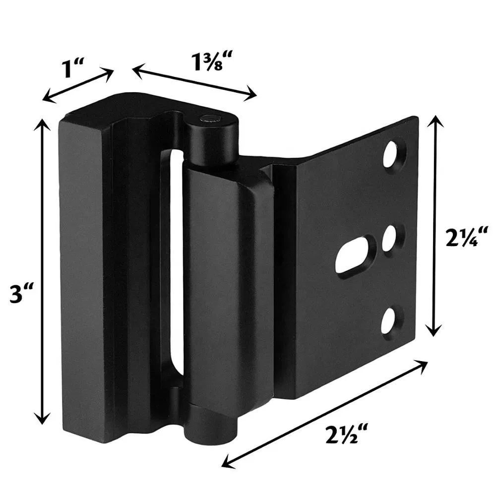 High Safety Security Lock Childproof Hinge Aluminum Alloy Defender Home Security Door Lock Reinforcement Door Lock Reinforcement