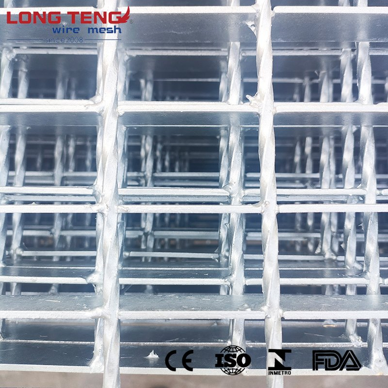 Outdoor Custom 201 304 316 316L Stainless Steel 1m X 1m Walkway Flooring Industries Platform Steel Grating Driveway Platform