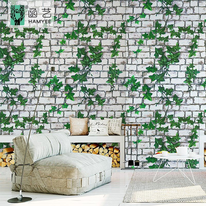 Factory Supply Cheap Stone Wall Paper Rolls 3D Brick PVC Self Adhesive Wallpaper
