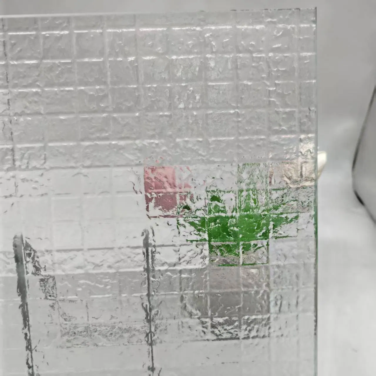 Brick Pattern Fused Glass Bowls for Stylish Hotel Divide Space