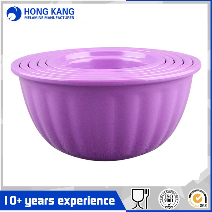 Oval Watermelon Shape Melamine Salad Bowls