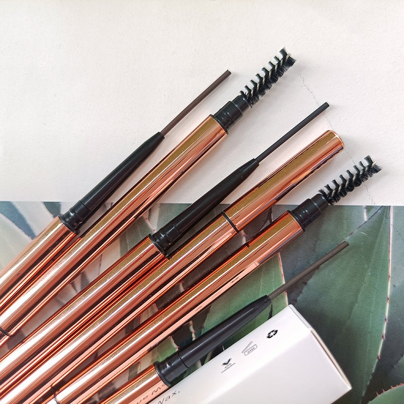 5 Colors Mineral Long-Lasting Anti-Smudge Waterproof Double-Headed Eyebrow Pencil