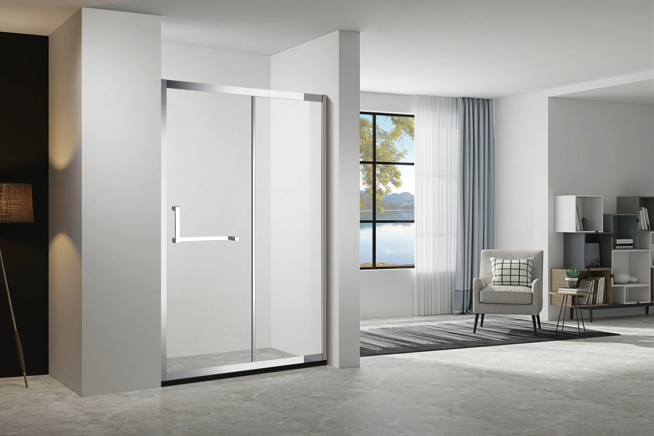 Stainless Steel Mini Hinge Bathtub Shower Enclosure