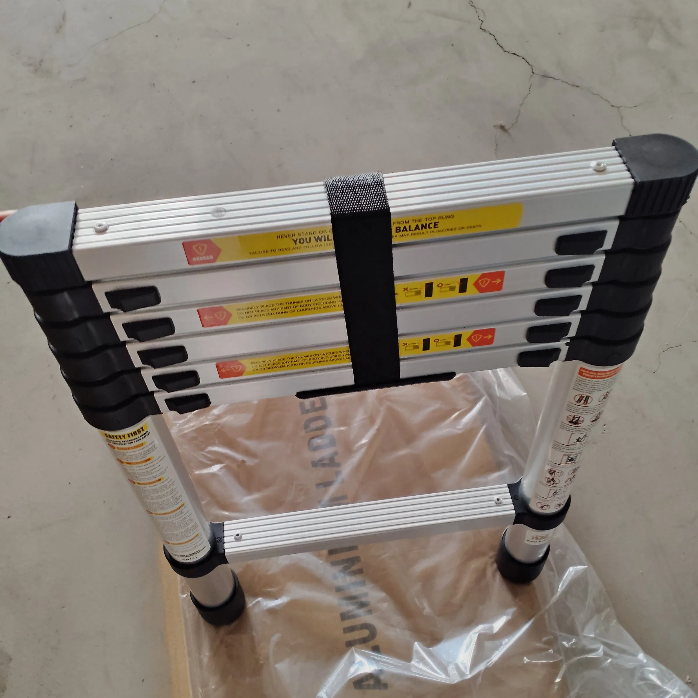 Design Compact Aluminum Telescopic Ladder Escalera Plegable Hinge Ladder