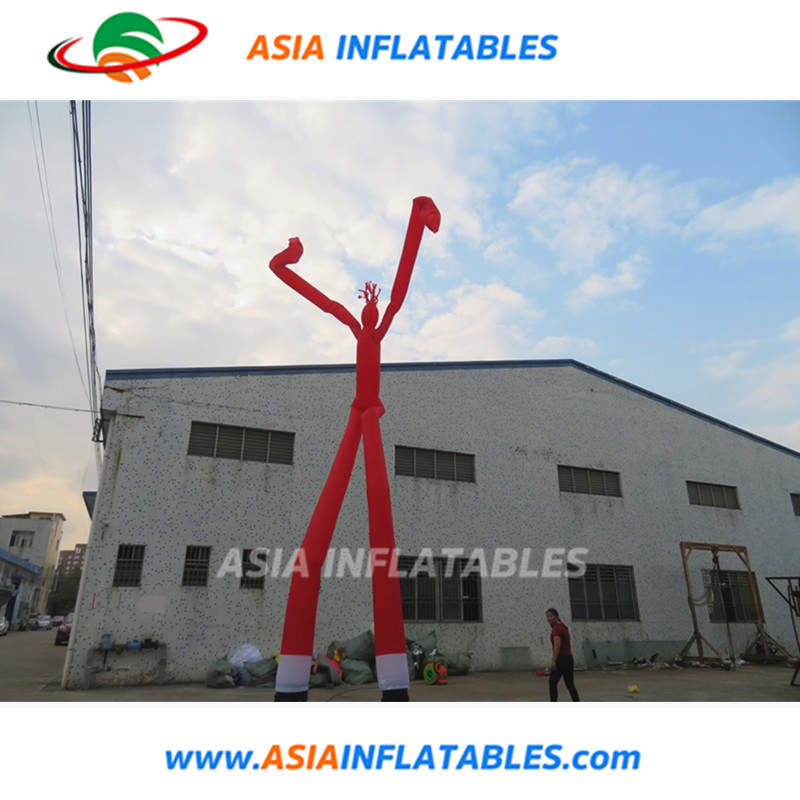 Inflatable Two Legged Girl Air Sky Dancer Multi-Color Double Leg Tube Man