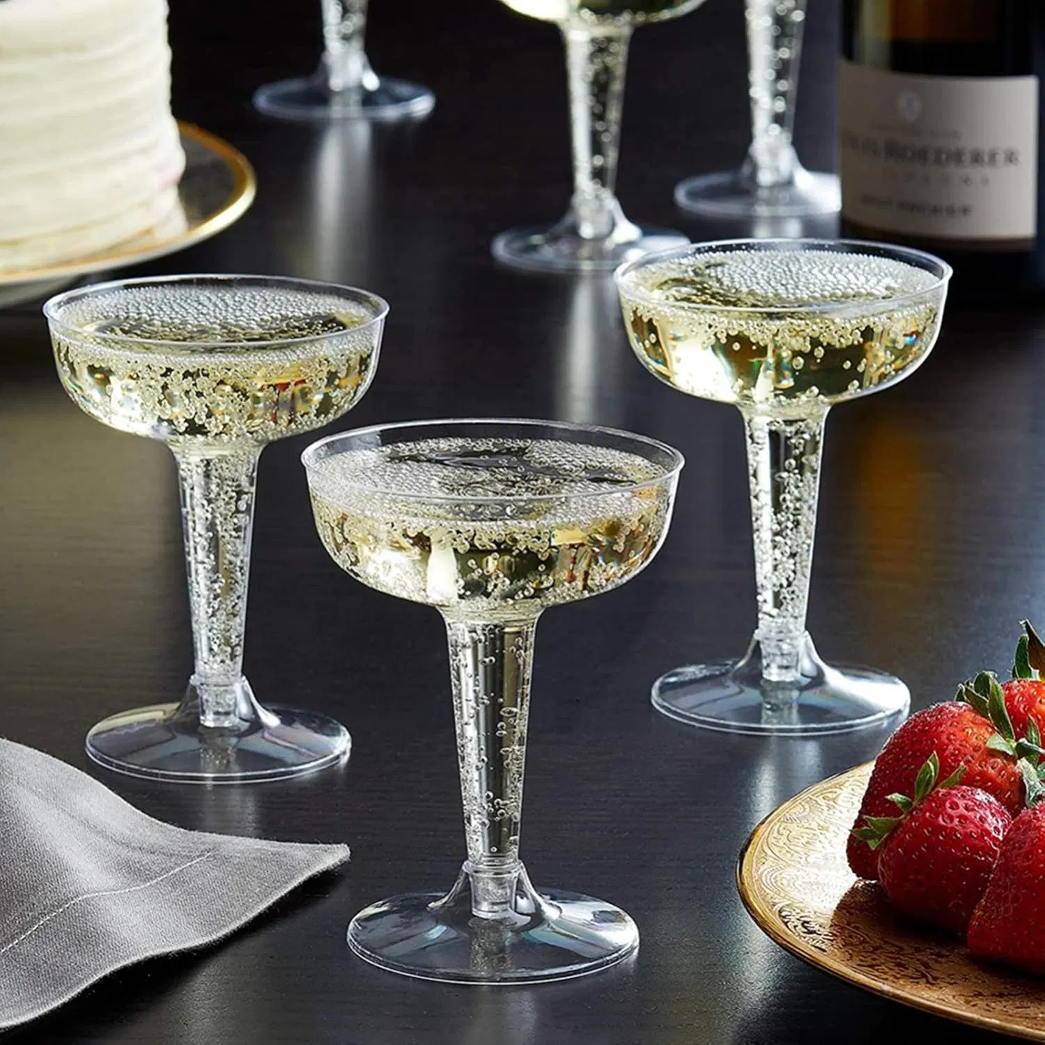 Plastic Champagne Coupe 4 Oz Champagne Glasses Cocktail Glasses