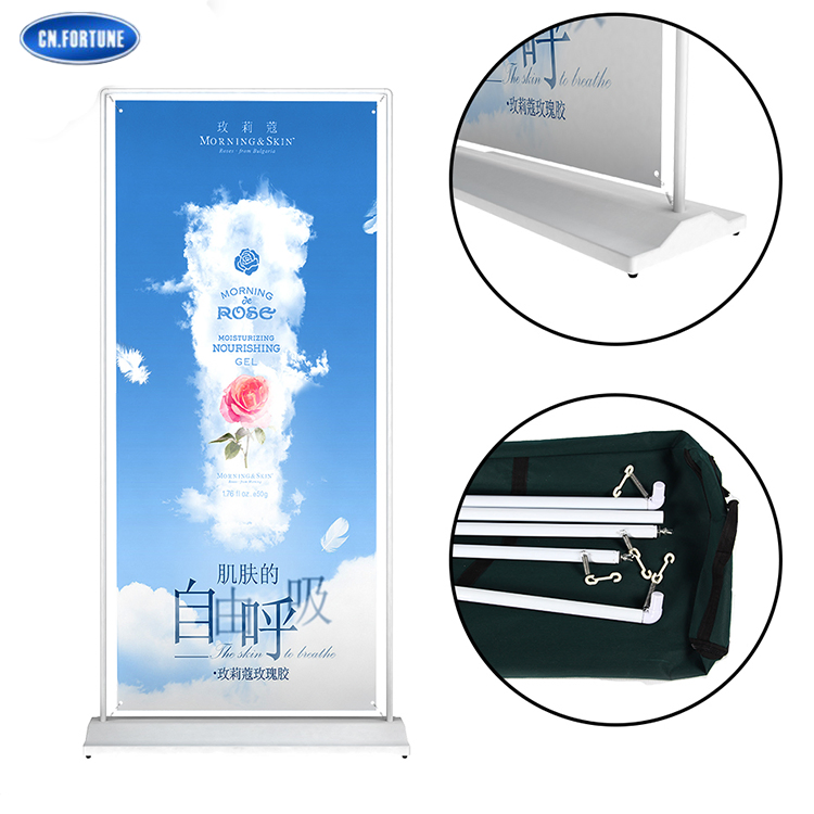 Heavier Door Type Banner Stand with Plastic Base for Sale