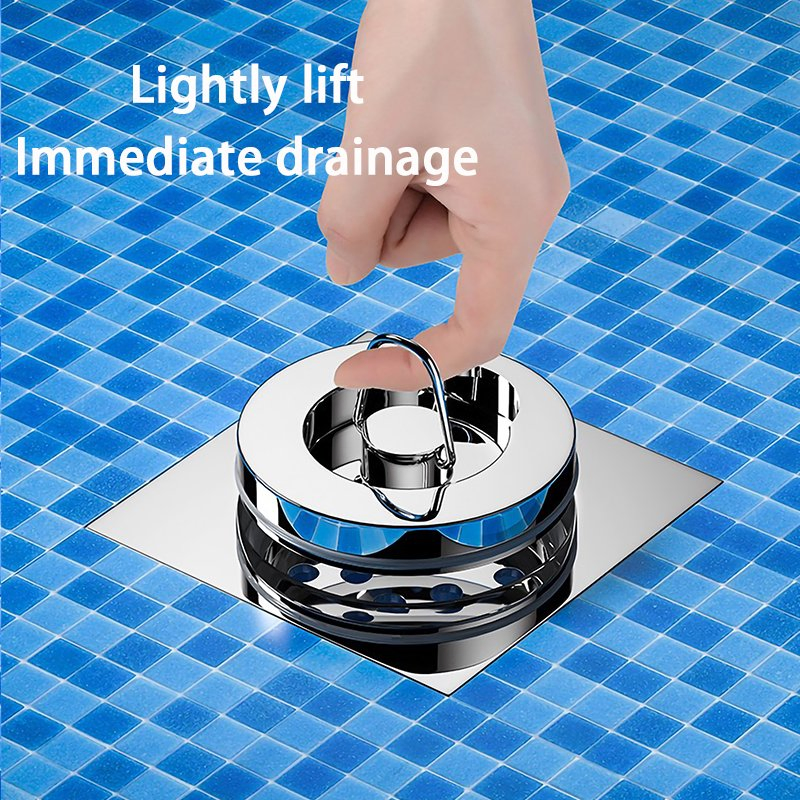 Круглый латунный дренаж для бассейна 8.5 см с кольцом